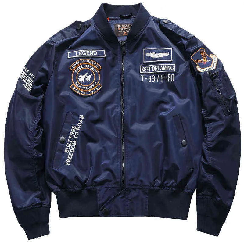 Army Air Force Fly Pilotjacke Militärische Luftflucht Taktische Bomberjacke Männer Winter warmes Motorrad Down Mantel 211224