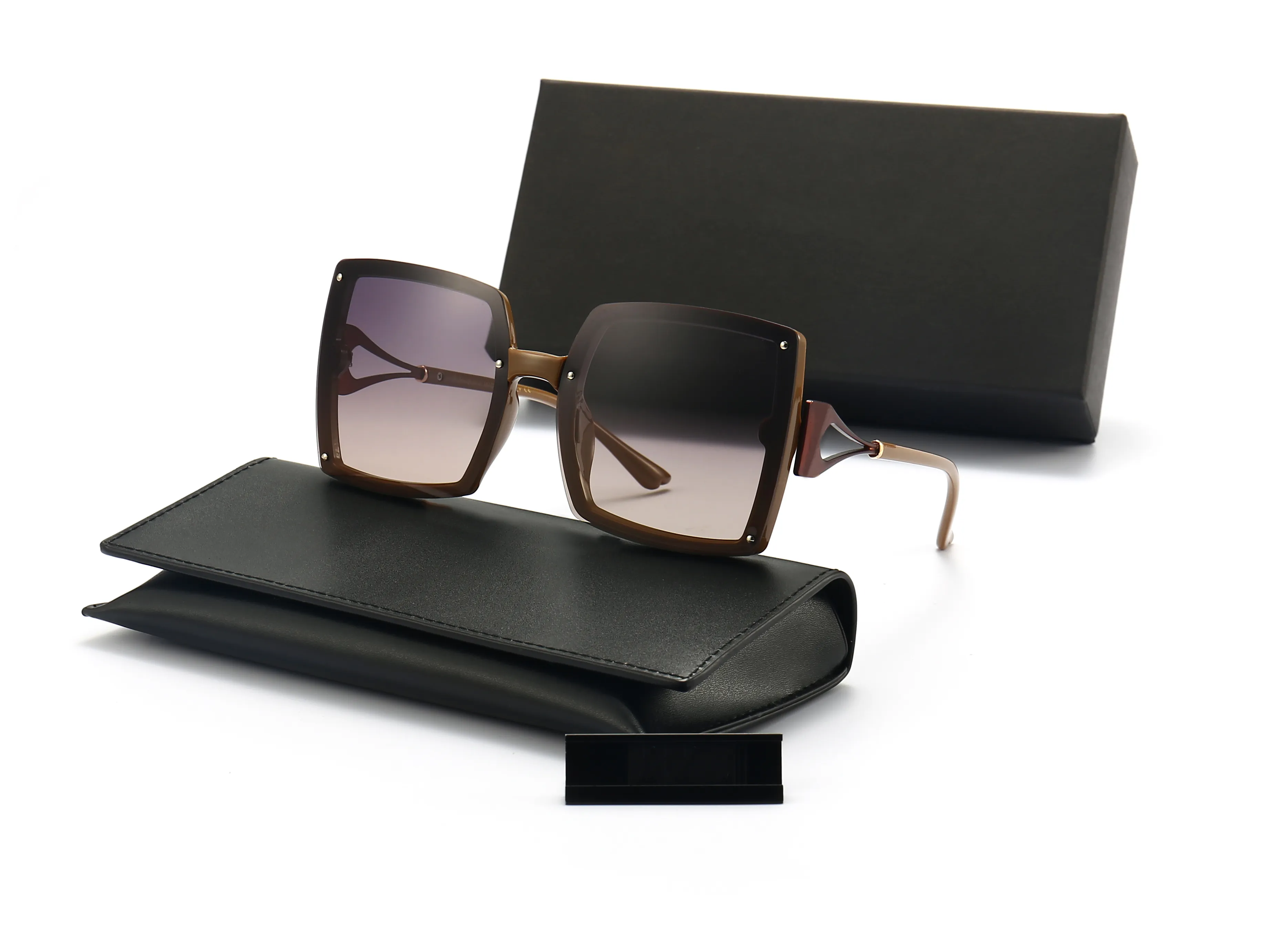 22SS Damen Designer Sonnenbrille Sonnenbrille Quadrat Mode Goldrahmen Glaslinse Brillen für Mann Frau mit Originalhüllen Boxs2156