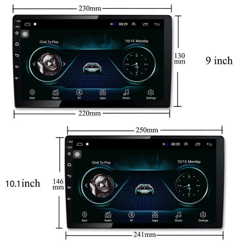 2 DIN Android Car Radio 9 