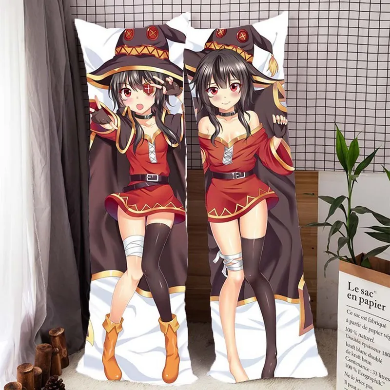 Аниме KonoSuba Божье благословение в этом чудесном мире Megumin Dakimakura охватывает обнимающее тело наволочка 201212239G