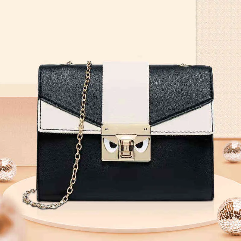 Nxy bolsa estilo coreano contraste cor bolsa de cor capa mulheres ombro pequeno quadrado cute metal crossbody telefone móvel moeda bolsa 0214