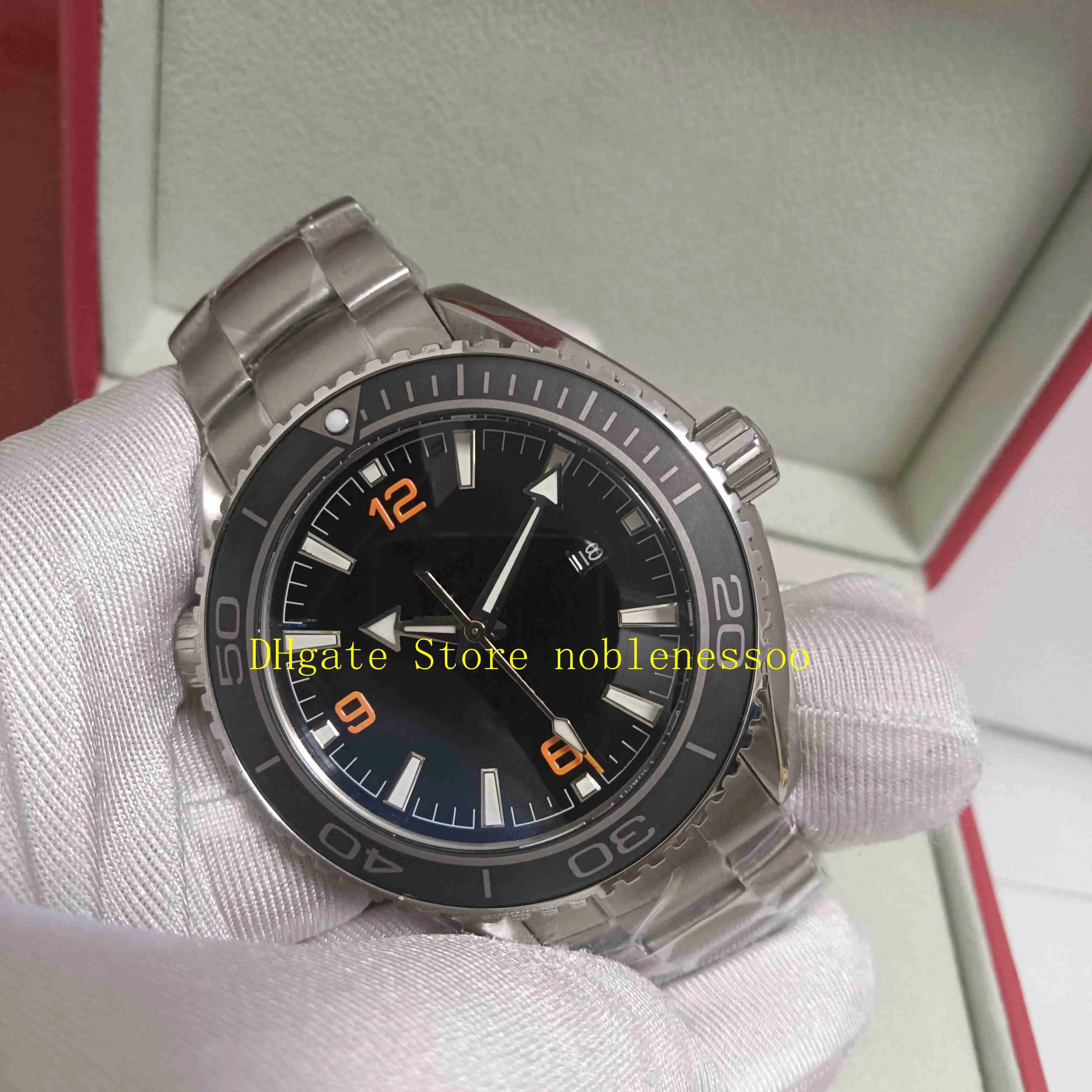 4-Farben-Top in Originalverpackung Herren-Uhren mit Automatikwerk Cal 8900 Herren Schwarz Blau Weiß Ozean Keramiklünette 600 m Master 4225h