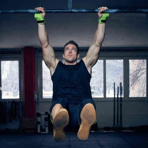 Pallia CrossFit CrossFit Palm Protezione il sollevamento pesi di fitness Pulli bodybuilding Pull Ups Guochi Kettlebell Supporto da polso 217561296