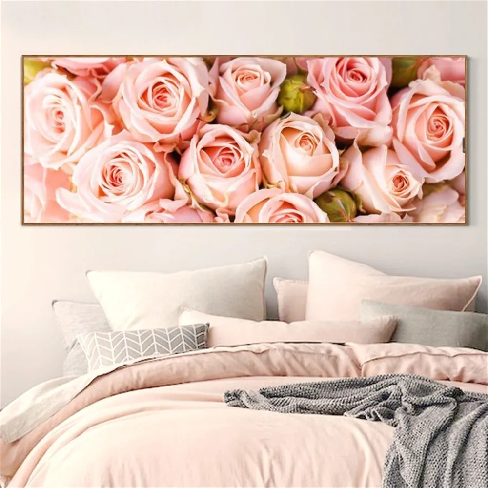 Haucan 5D Diamond Painting Full Square DIY Flower Rose Drill Embroidery Picture Rhinestone Diamond Mosaic Decor Home Gift 2017438466