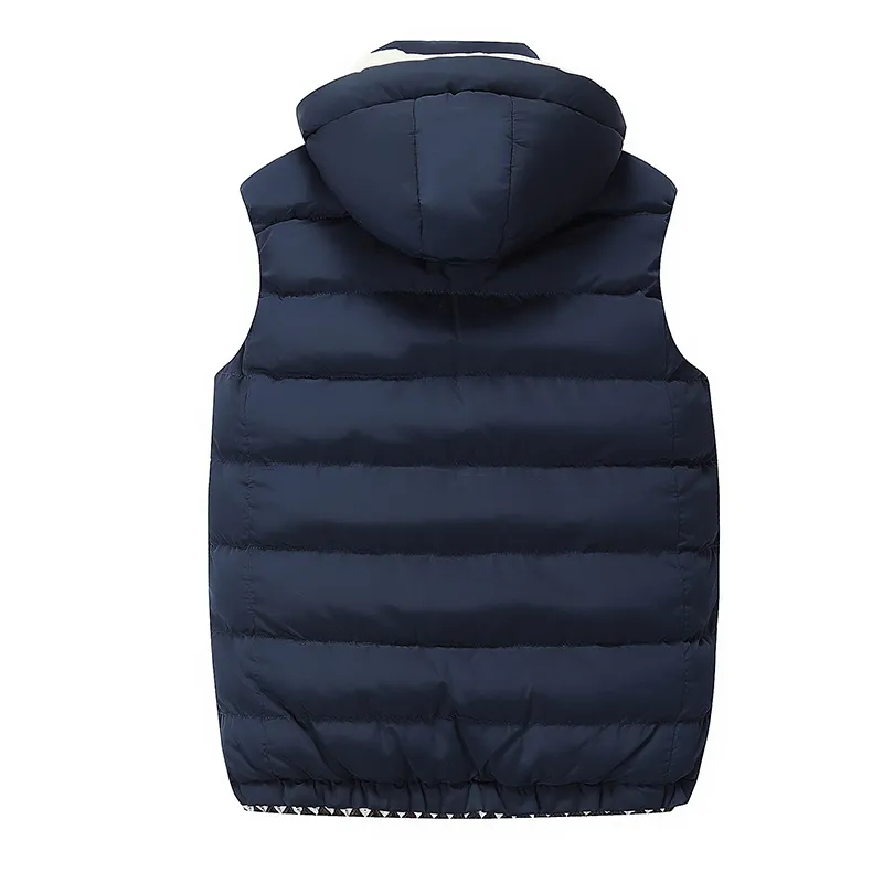 Hooded Men Winter Fleece Vest mannelijk Dikke Warm Waastcoat katoen Casual Soft Vesten Heren Winddicht mouwloze jas Parkas 201128