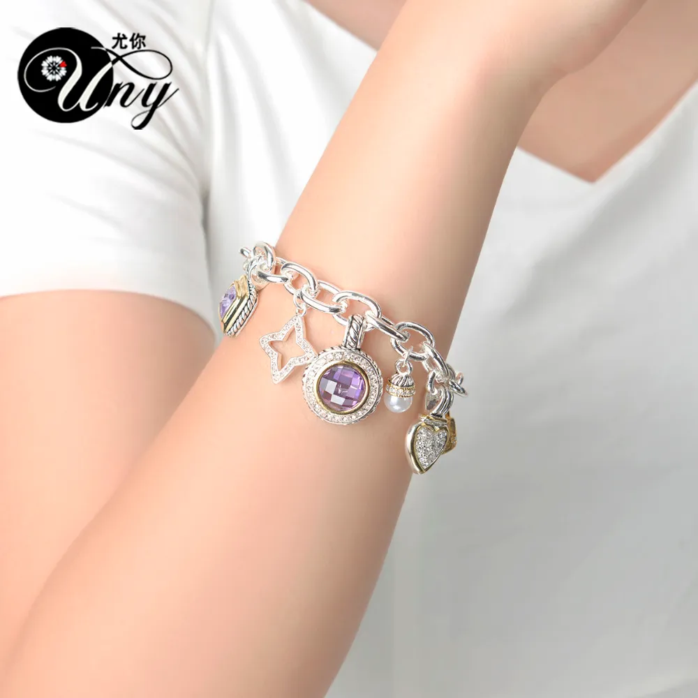 Uny Jewelry Bracelet Designer Brand David Inspirado Mujeres Pulseras de cable antiguo de San Valentín Regalo de Navidad Bracel2406