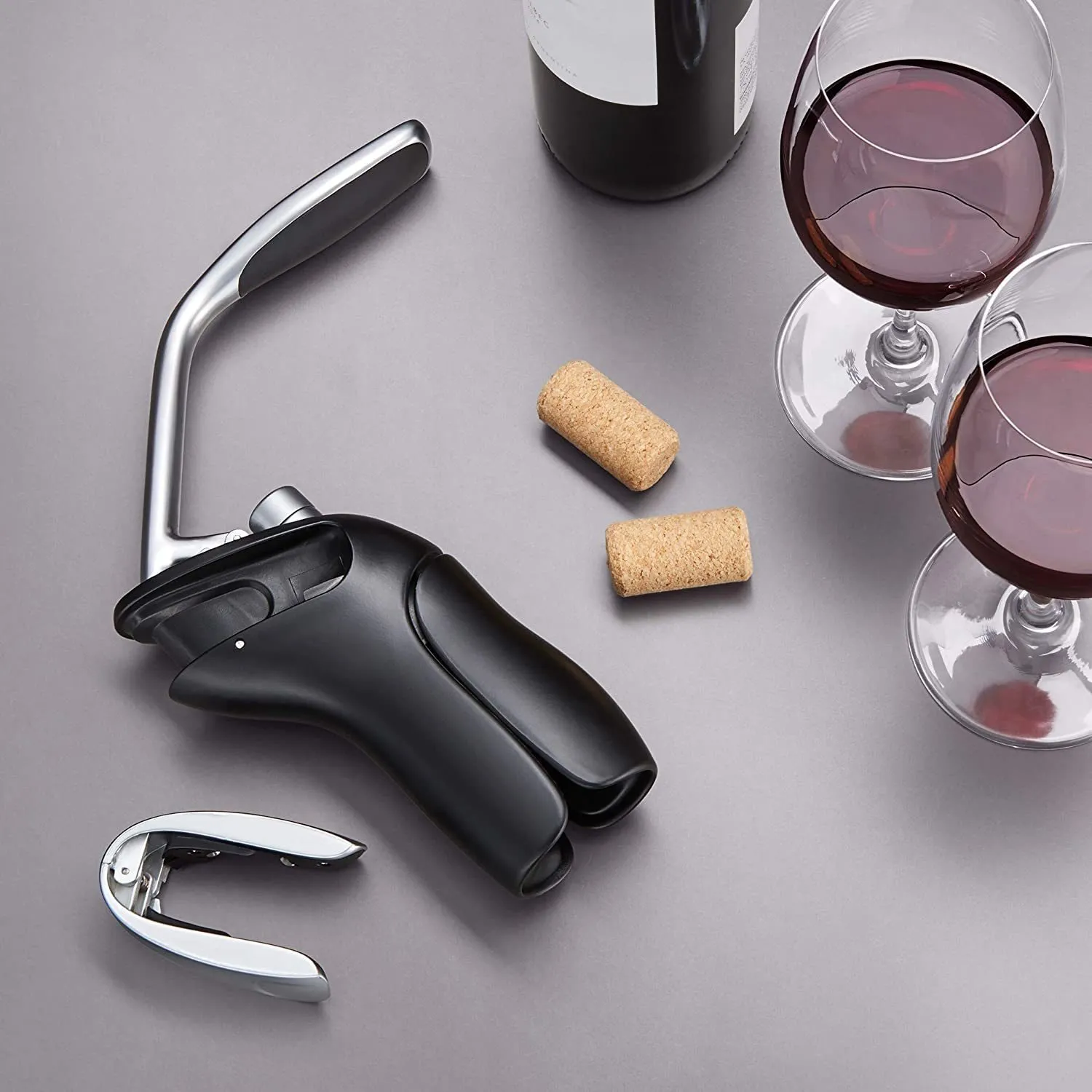 Mintiml pionowa dźwignia korkociągów otwieracze butelek folia do wino narzędzie do wina