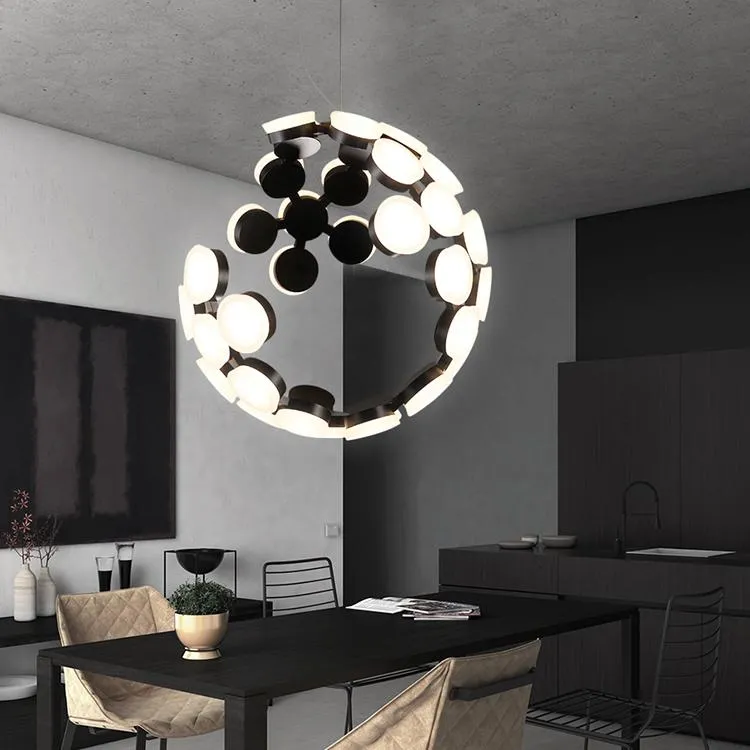 Modern LED Scopas Pendant Lamp Suspension Ceiling Lamp Chandelier Home Living Room Dia 50cm Lighting Fixture300x