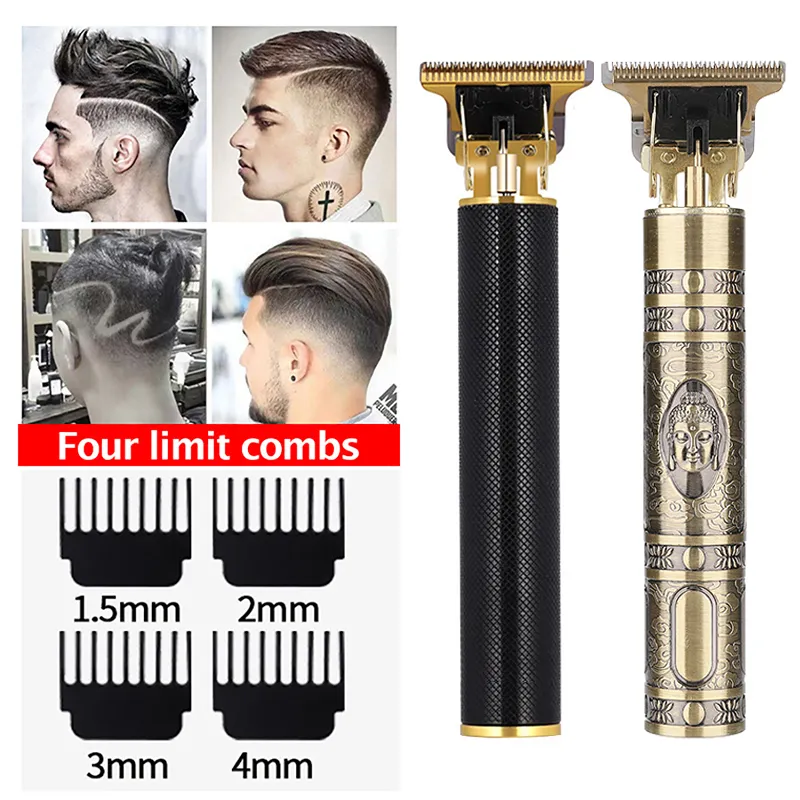 USB Rechargeable T9 Hair Clipper Professional Baldheaded Electric hair Cordless Shaver Trimmer Men Barber Hair Cutting Machine5815149