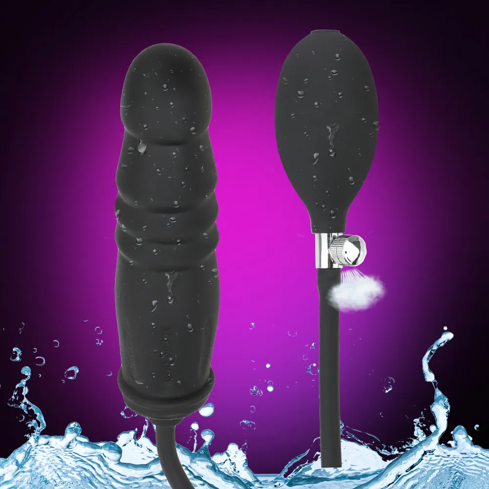 OLO Dilatador Anal Inflável Plugue Anal Vibrador Produtos Adultos Com Bomba Expansível Butt Plug Brinquedos sexy para Mulheres Homens Massagem Anal3958378