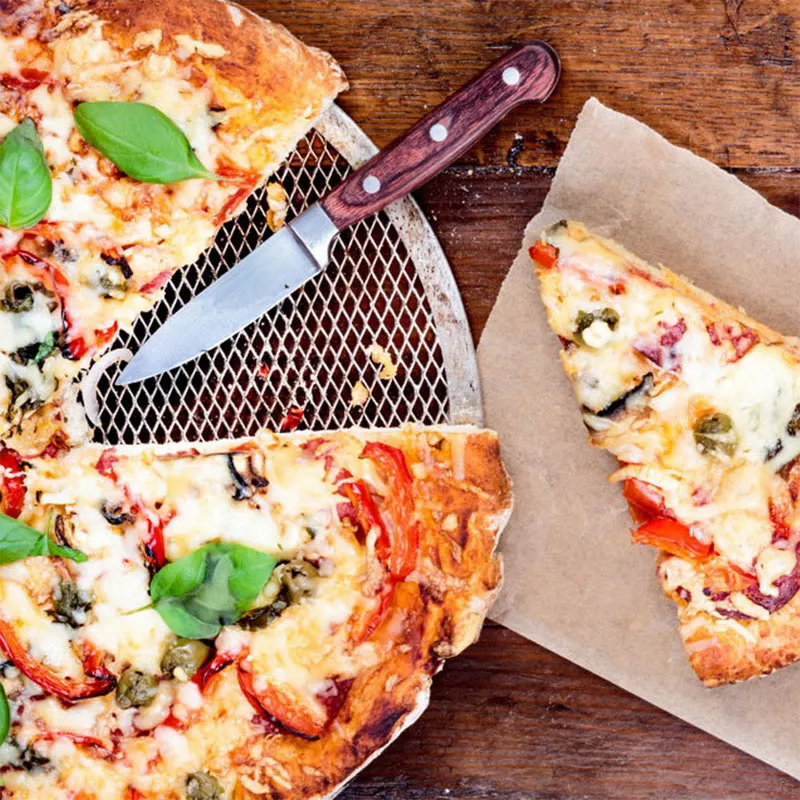 Narzędzia Non Stick Pizza Pan Pieczenia Taca Metalowa Netto od 6 do 17 cali Seamless Pieczenia Kuchnia