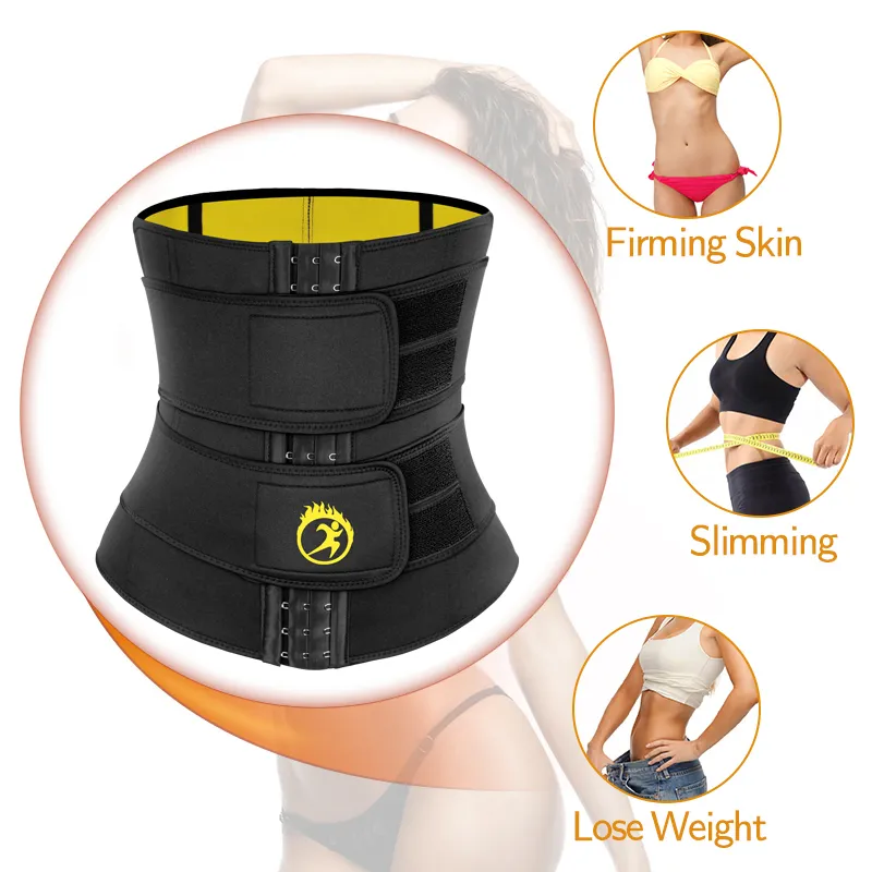 SEXYWG Entrenador de cintura Sauna Sudor Adelgazante Cinturón Modelado Correa para mujeres Pérdida de peso Body Shaper Entrenamiento Fitness Trimmer Cincher LJ201209