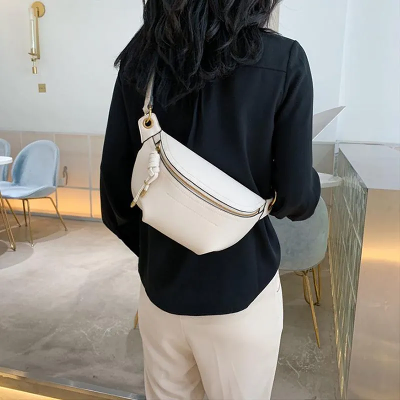 Femmes taille Packs en cuir lettre ceinture sacs nouvelle haute qualité épaule sauvage messager mode poitrine sac à bandoulière Pouch281q