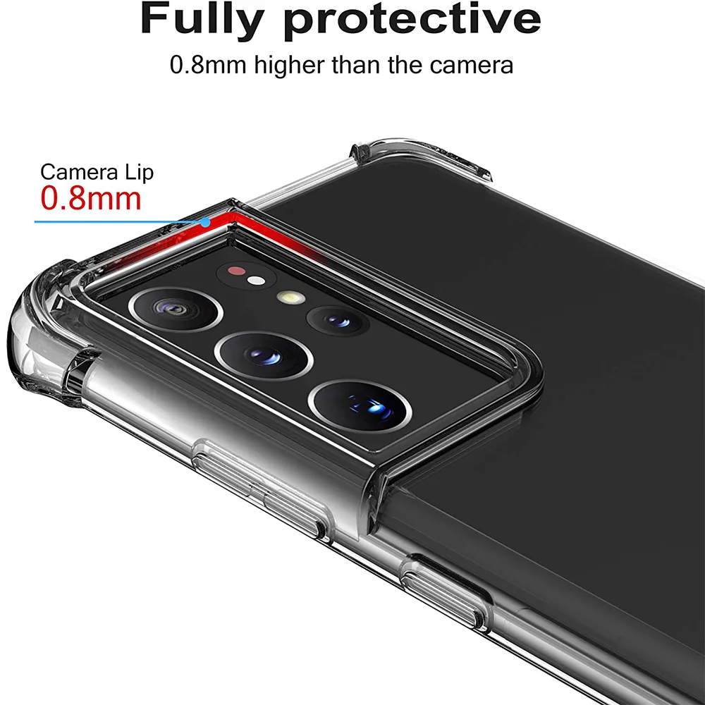 Cases For Samsung Galaxy S21 Ultra 5G S20 FE S10 E Note 20 Plus 10 A51 A71 A50 A70 A20E A21S A21 A 51 71 21 S Cover Accessories