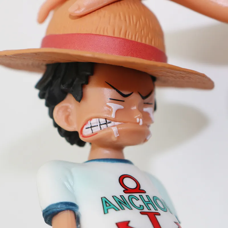 15cm Anime One Piece Quatre empereurs Shanks Paille Chapeau Luffy PVC Figure d'action Got Merry Doll Collectible Model Toy Figurine 10088270475