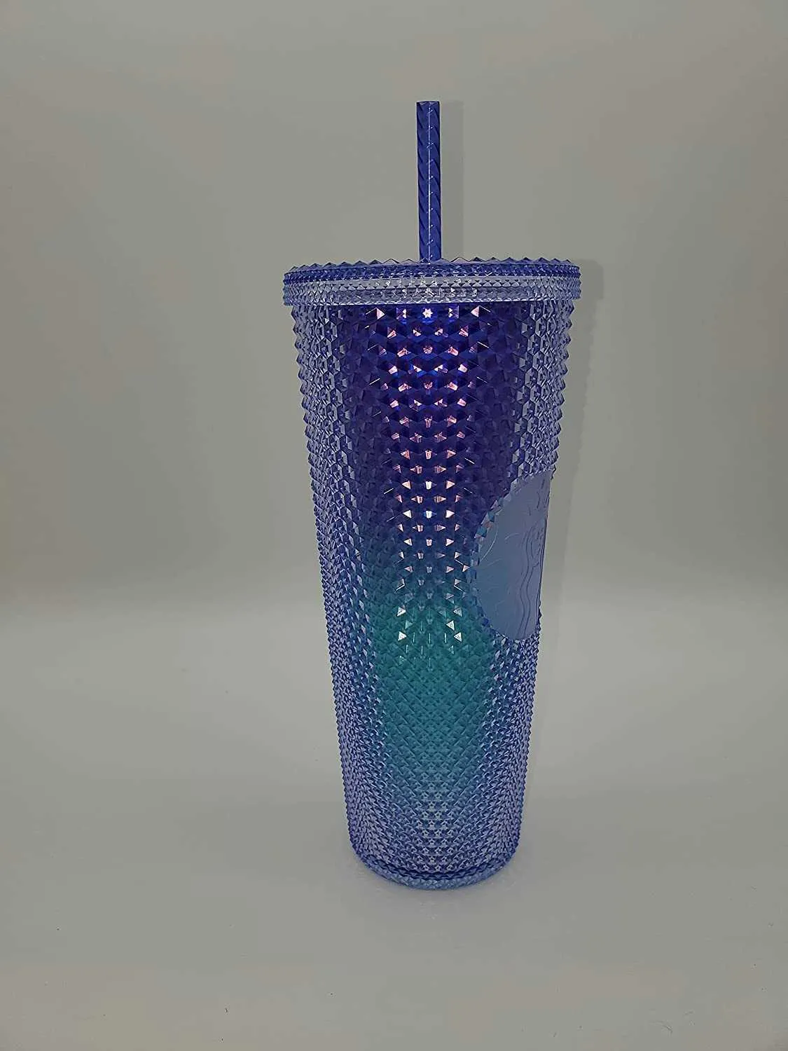 Starbucks Studded Blue Ombre 24oz Plastic Cold Cupttxp3324