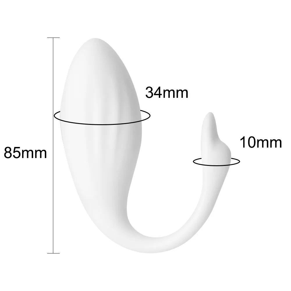 Вибрация Vangina Egg Swan Form Vibrator Bluetooth G-Spot Беспроводной пульт дистанционного управления клитор стимулятор сексуальные игрушки для женщин