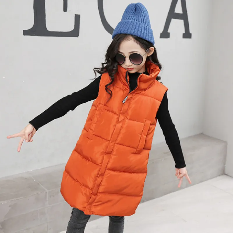 Gilet con cappuccio abbigliamento bambini, giacca a vento calda invernale in pile di cotone, bambina, ragazzo LJ201203