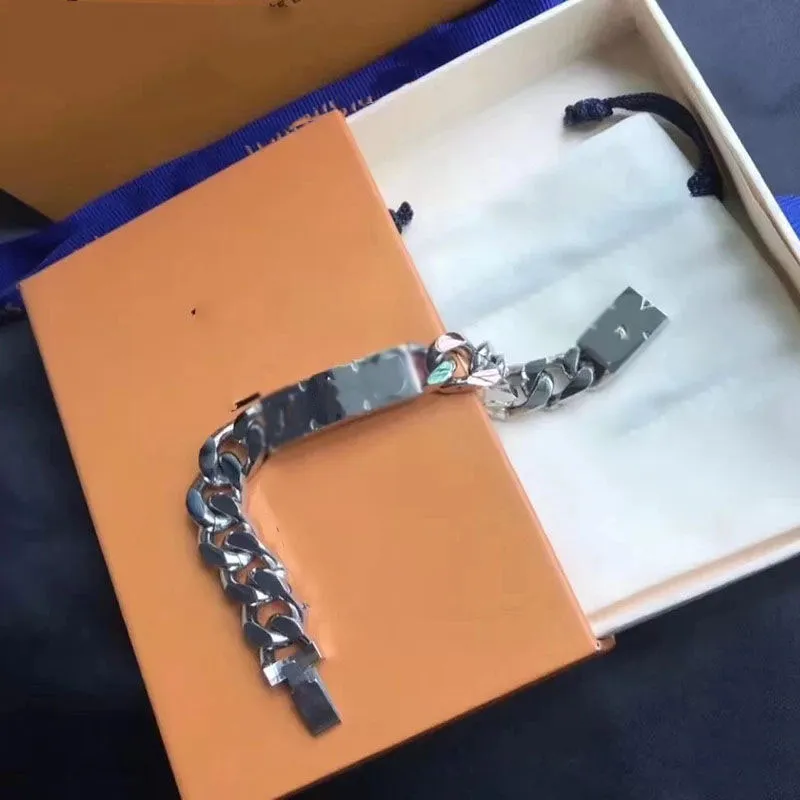 Braccialetti in lega inossidabile gioielli inossidabili più recenti braccialetti in acciaio inossidabile uomo Regalo da donna con box248t