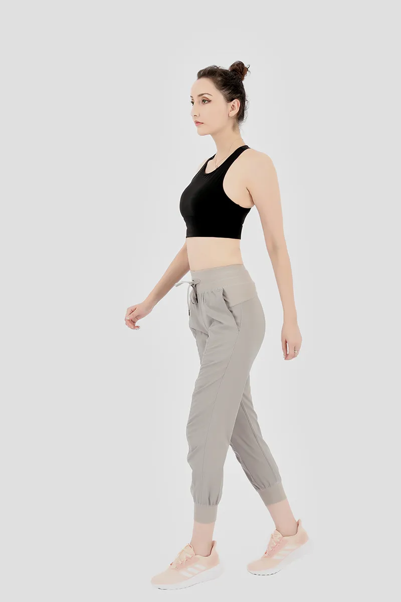 Women Yoga Studio Pants Ladies Quickly Dry Drawstring Running Sports Trousers Loose Dance Jogger Girls Gym Fitness281c