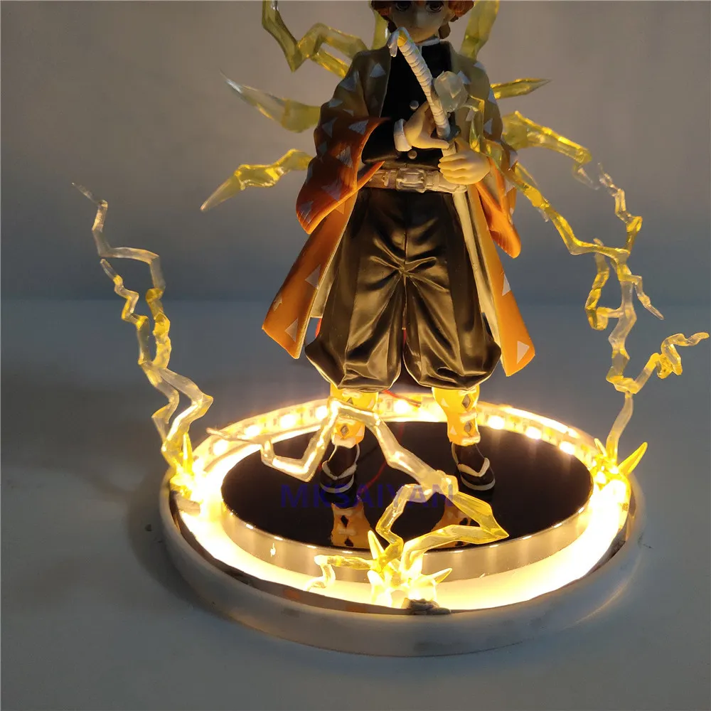 アクションアニメフィギュアkimetsu no yaiba agatsuma zenitsu nightlights led led set figurine model toys for Children model y0112286f288294