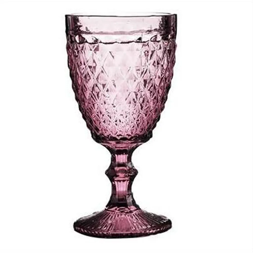 Coloré 240 ML 300 ML Vintage rouge gobelet jus vin verre maison créative épaississement tasse à boire Q1222