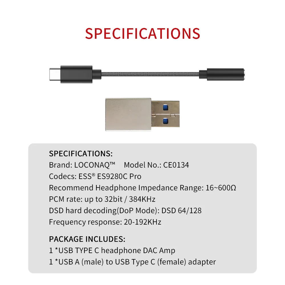 Taşınabilir Kulaklık Amplifikatörü HPA USB Tip C DAC kodekleri ES9280C Pro O Jack DSD Sabit Araç Kod Hifi Amp Samsung Xiaomi Huawei9862476