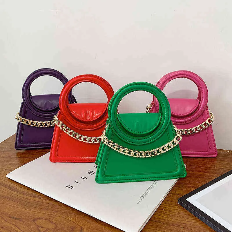 Einkaufstaschen Koreanische Mini Kawaii süße PU-Leder-Einkaufstasche mit rundem Griff Damen-Design Luxus-Lippenstift-Handtaschen und Geldbörsen mit Top-Griff220307