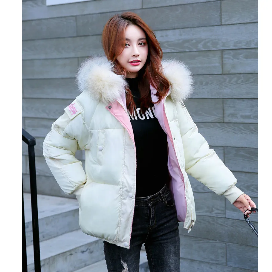 Voobuyla Winter Womens Coat Clothing Casual Woman Winter Short Jacket Hooded Faux Fur Female Plus Size 3XL Thicken Parkas 201027