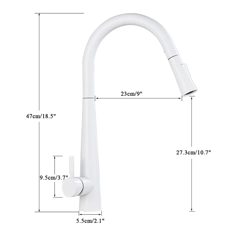 Onyzpily Sensor Kitchen Faucets White Touch Inductive Sensitive Faucets Mixer Water Tap Single Handle Dual Outlet Water Modes T200710