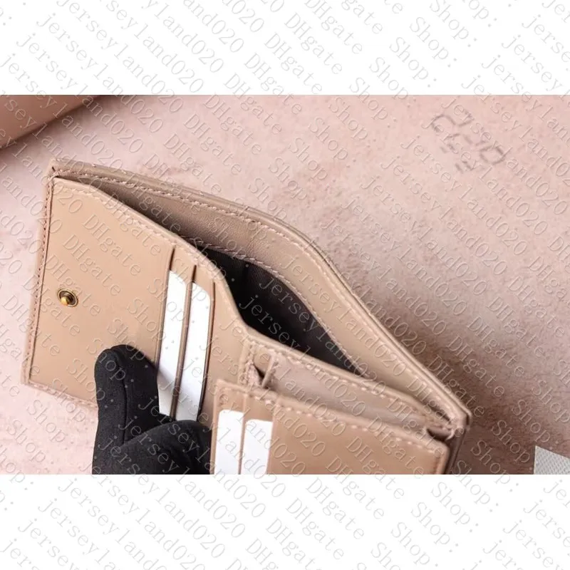 466492 Marmont Card Case Wallet Designer Women Cardholder Card Coin Purse Mini Leather Zippy Organizer Wallet Holder Pochette Key 264N