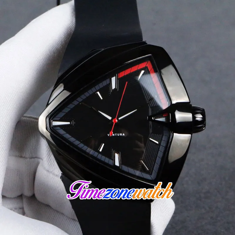 جديد A2824 MANS ANTALITION WATCH CASE RED WHITE Hands Ray Red Inner Dial Black Rubber Strap TimeZoneWatch TWHM E14B1262C