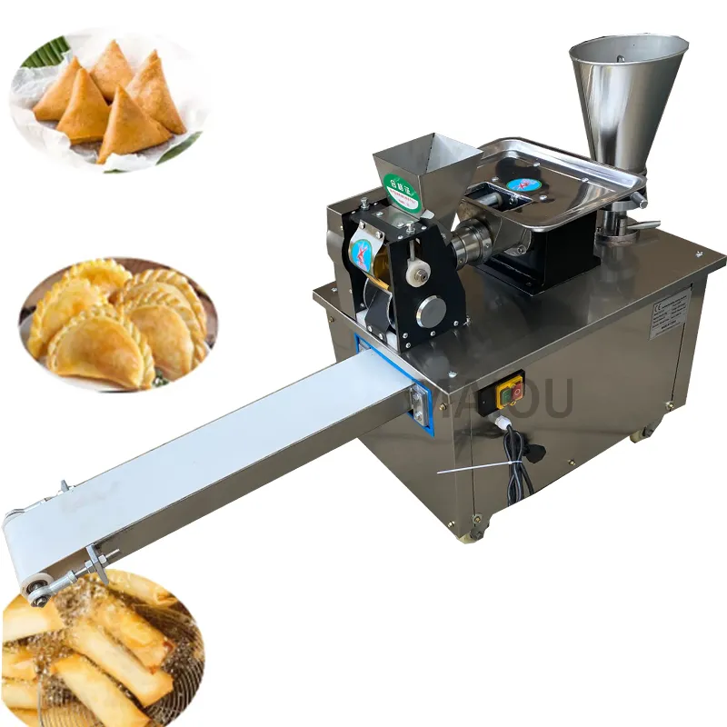 Última máquina de raviolis pelmeni samosa empanada máquina de bola de masa frita máquina para hacer samosa máquina formadora de gyoza 4800 Uds h228E