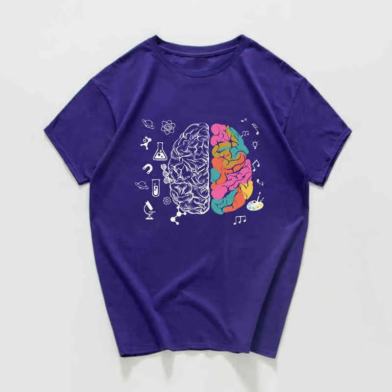 harajuku Geek Brain T Shirt men Science Chemistry Biology Geography streetwear Math Physics Cool T-shirt Funny Tee shirt homme G1222