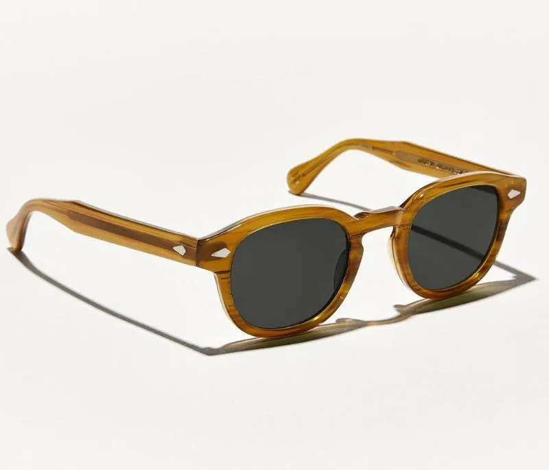 Top quality Johnny Depp Lemtosh Style Sunglasses men women Vintage Round Tint Ocean Lens Sun Glasses with original box2246