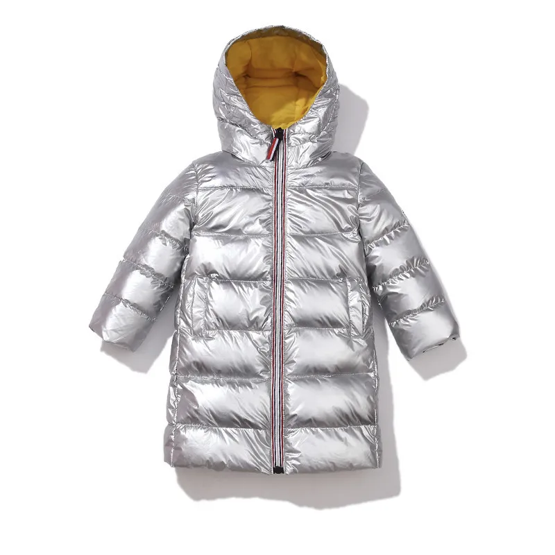 2020 nouveaux enfants veste d'hiver pour enfants filles argent or garçons manteau à capuche bébé vêtements vêtements d'extérieur Parka filles bas manteaux LJ201125