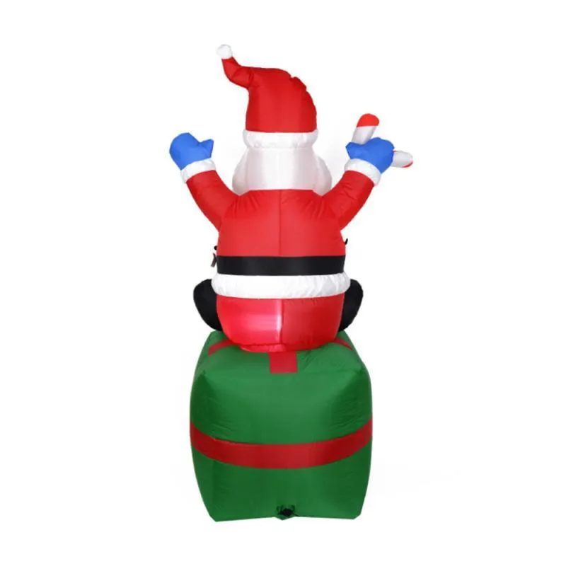 18M Inflatable Doll Night Light Merry Christmas Outdoor Santa Claus New Year Decoration Garden Soldier Toys Arrangement Props 2013941084