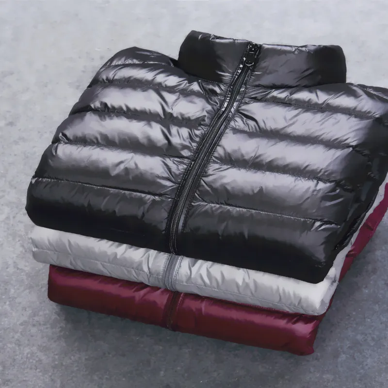 Многоцветная зимняя мода бренда сверхлегкая утка вниз куртка мужчины с капюшоном уличная одежда светлое перо водонепроницаемое теплое пальто 4xL 201104