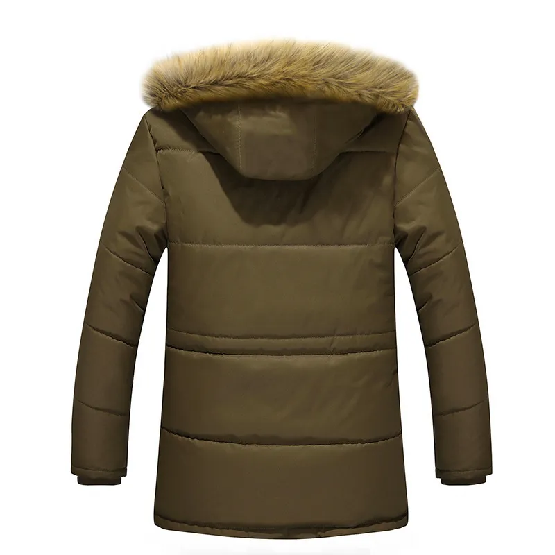 Parka invernale da uomo frangivento caldo e spesso cappotti di pelliccia antivento giacca con cappuccio maschile uomo tuta sportiva da neve fodera in lana termica 201119