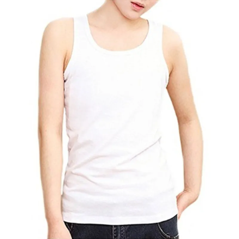 Chest Binder Cotton Vest Tank Top for Tomboy Lesbian Can be Worn Alone Women Les Lesbian Slim Fit Short Vest Chest Binder Tops 201222