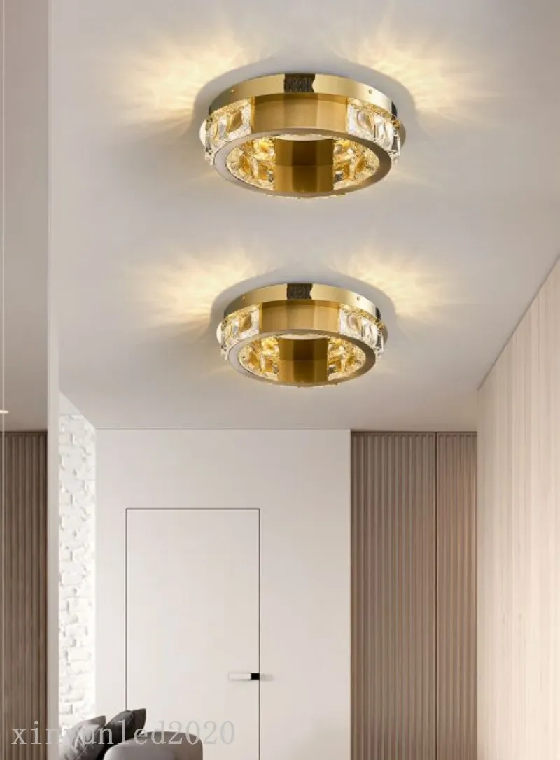 Modern LED Crystal Chandelier för tak vardagsrum