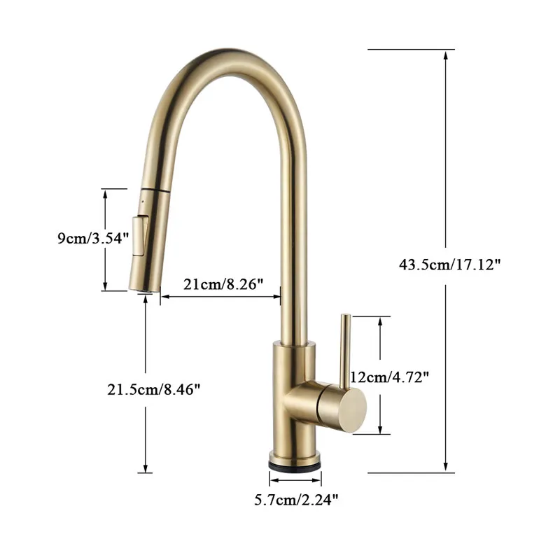 Capteur Cuisine Robinet Smart Touch Touch Sensitant Faucet Sensible Mélangeur Tap Tap Poignée Double Outlet Modes d'eau Torneira de Cozinha