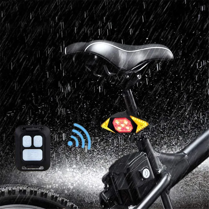 Rear Lamp Smart Bike Wireless Remote Turn Signal Lights Bicycle LED Taillight Easily Installation Personal Parts 2202151268165