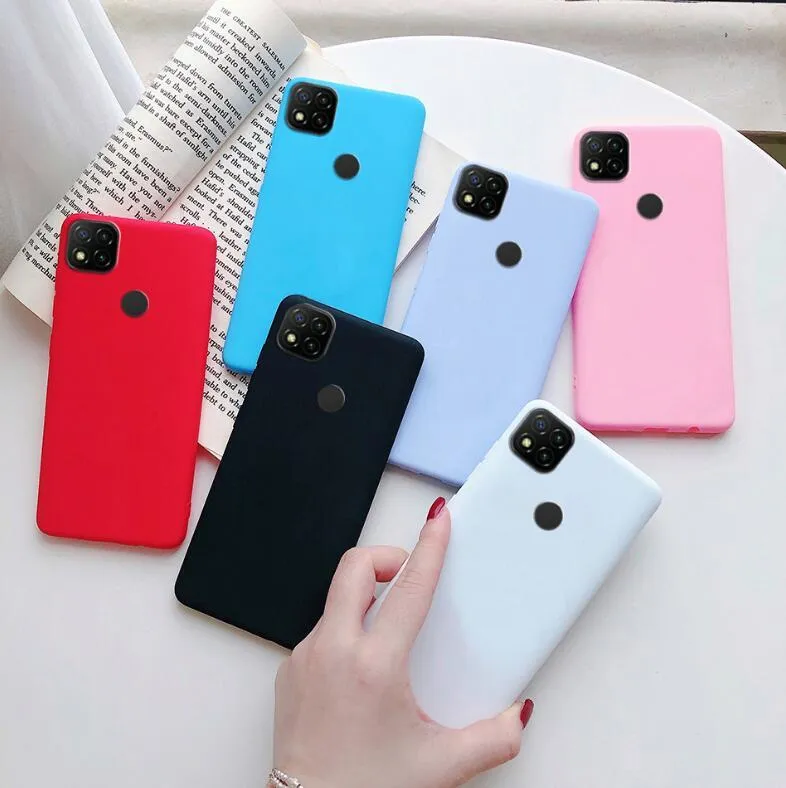 Cases For Xiaomi Redmi 9C Silicone Candy TPU Simple Cover Phone Case For Xiomi POCO C3 Redmi 9C NFC Redmi9C NFC Case Fundas