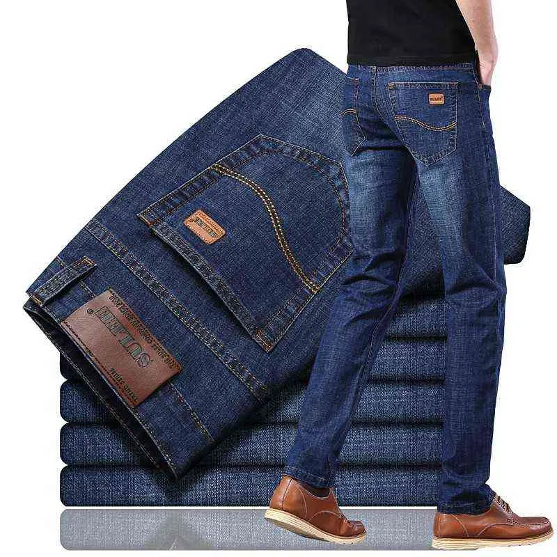 2022 SULEE Marke Neue männer Retro Jeans Klassische Stil Mode Lässig Ausgestattet Version Stretch Denim Hosen Männliche Marke Hosen g0104