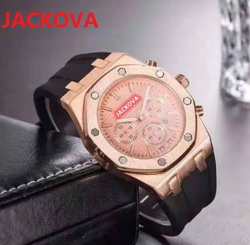 Relogio masculino pulseira de silicone de borracha quartzo moda masculina relógios 42mm data automática vestido designer relógio masculino inteiro presentes w292f
