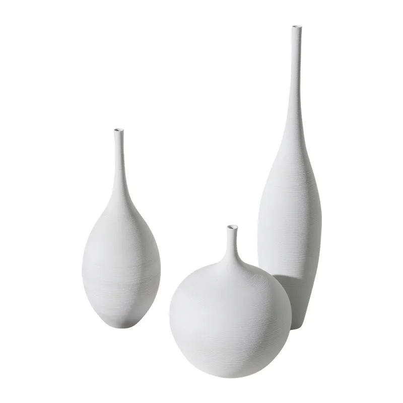 Jingdezhen Nowoczesne minimalistyczne ręcznie robione sztuka zen wazon ceramiczne ozdoby do salonu model domowy T2006246432265