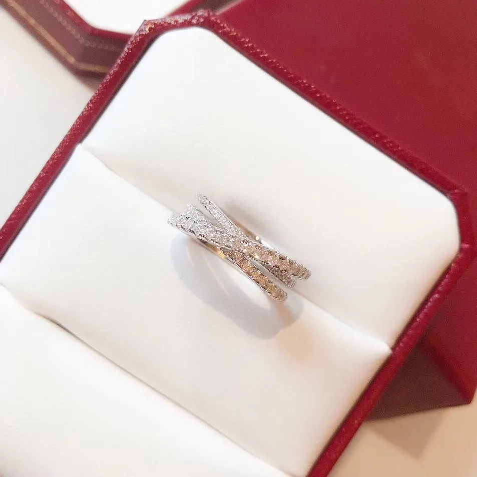 diamanten legers liefde ring diamanten Top kwaliteit luxe merk 18 K vergulde ringen voor vrouw merk ontwerp nieuwe verkoop diamant anniversa269o