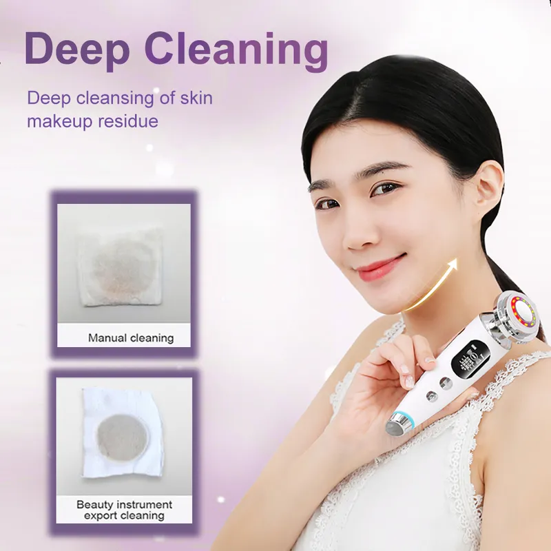 Skin Care Radio Frequency Tightening Beauty Appliances Rf Lifting Machine LED Light Therapy Remover Lift Devices for Face 220216