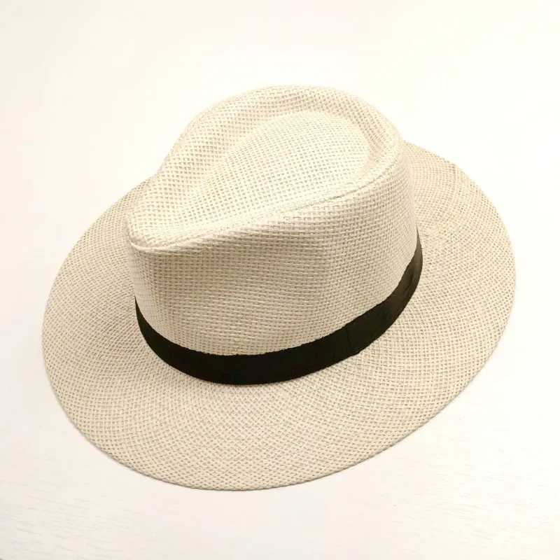 2021 Cool Unisex Straw Hat Outdoor Soft Caps Summer Stingy Brim Fedora Beach Sun Hats Colors Choose ZDS14939957